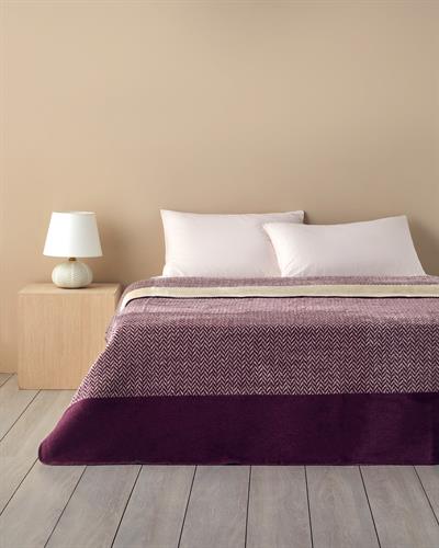 Modern Chevron Одеяло Единичен Акрил 150x200 см Дамсон