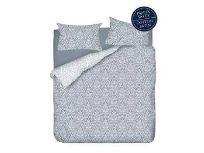 Modern Chic СПАЛНО БЕЛЬО КОМПЛЕ Кing size Памучен Сатен 240x220 cm Gray