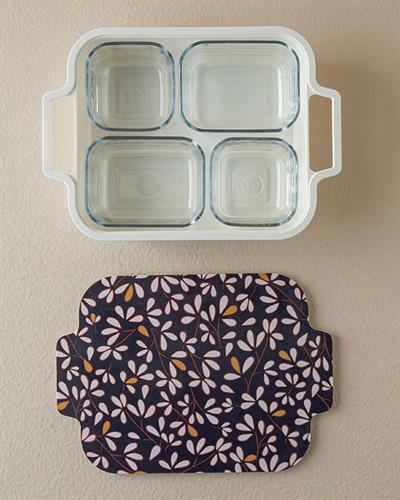 СЕРВИЗ ЗА ЗАКУСКА 4 комплект Меламин 30x22 cm Black