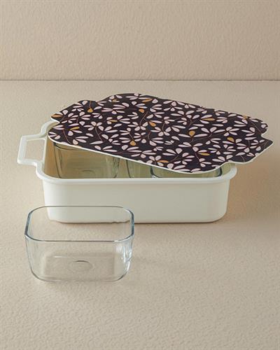 СЕРВИЗ ЗА ЗАКУСКА 4 комплект Меламин 30x22 cm Black