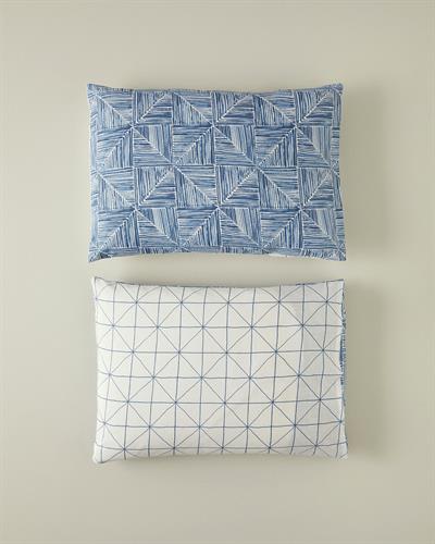 Modern Diamond Калъфка За Възглавница 2 бр. Лесно за гладене 50x70 см Син