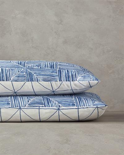 Modern Diamond Калъфка За Възглавница 2 бр. Лесно за гладене 50x70 см Син