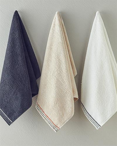 Modern Dots Кърпа За Лице С крошет Памучен 50x80 см Черен