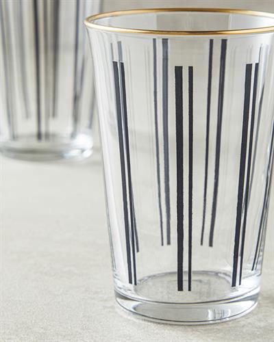 Modern Lines Чаша 3 бр. Стъкло 290 мл Черен