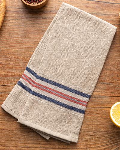 Modern Moire Кърпа За Изсушаване Памучен, Бежово, 45 X 65 Cm