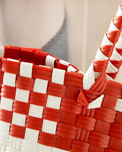 Modern Patch Чанта Червено, 34*14*32 Cm