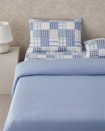 Комплект Одеяло Пике Единичен С щампа 150x220 см Син