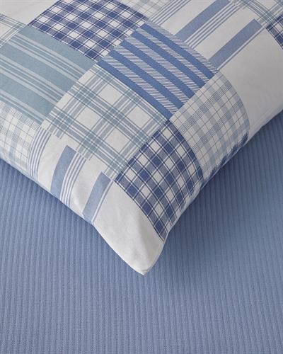 Комплект Одеяло Пике Единичен С щампа 150x220 см Син