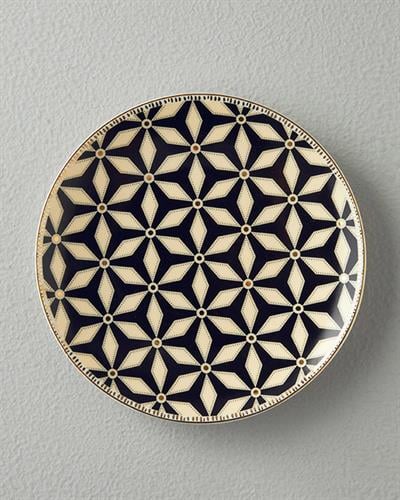 Modern Sense Чиния За Торта Костен порцелан 20 см Черен