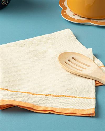 Modern Square Кърпа За Изсушаване Памучен Полиестер, Оранжево,, 37 X 34 X 10 Cm