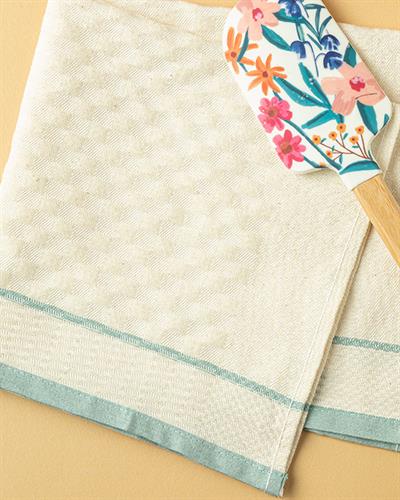 Modern Square Кърпа За Сушене Памучен полиестер 37x34x10 см Зелен