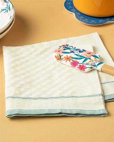 Modern Square Кърпа За Сушене Памучен полиестер 37x34x10 см Зелен