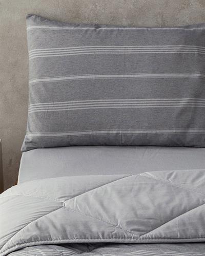 Modern Stripe Комплект За Сън Единичен Полипамук 155x215 см Антрацит