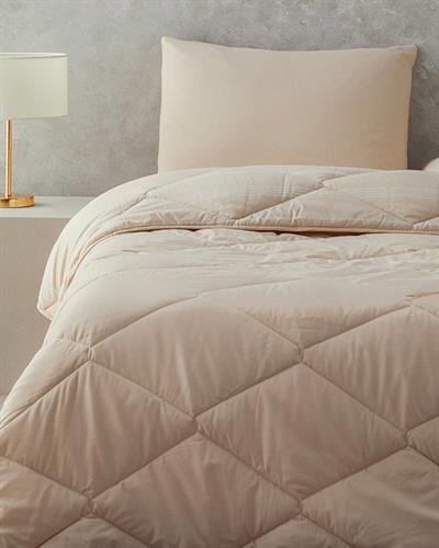 Modern Stripe Комплект За Сън Единичен Полипамук 155x215 см Бежов