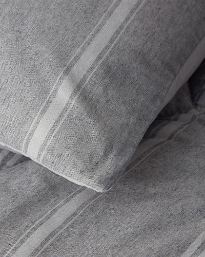 Modern Stripe Двоен човек Поликоттон 195x215 cm Антрацит