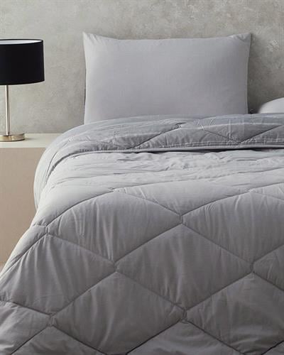 Modern Stripe Двоен човек Поликоттон 195x215 cm Антрацит