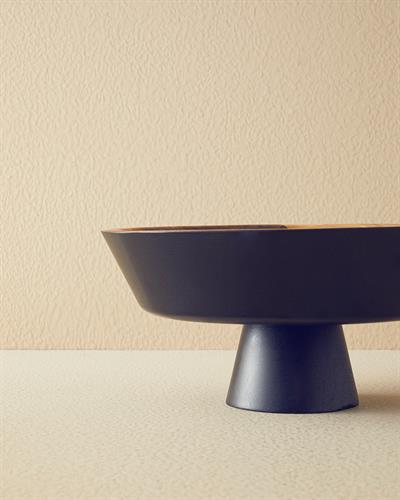 Modern Wood Плато За Предястия С крака Орех 28 см Brown