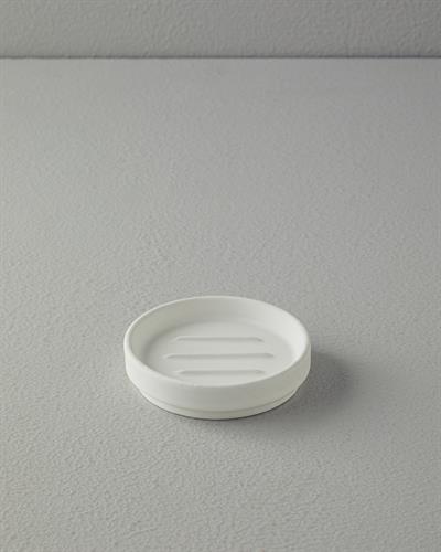 Moderna Комплект За Баня 3 бр. Каменна керамика 9x17,8+8,4x11,5+10,7x2,5 см Бял