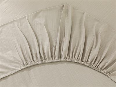 Moderna СПАЛНО БЕЛЬО КОМПЛЕ Двоен Düz Flamlı 200x220 cm Sand Beige