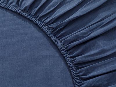 Moderna СПАЛНО БЕЛЬО КОМПЛЕ super king size Düz Flamlı 260x220 cm Dark Blue