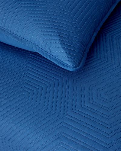 Modish Комплект Кувертюра За Легло Кралски размер Многофункционален 240x220 см Морскосин