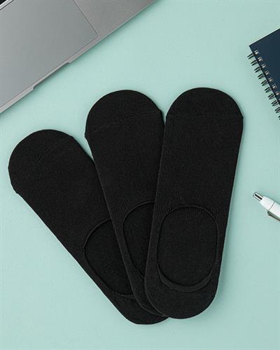 Moi Cotton Polyester Mens 3 Pcs Ballet Socks 40-44 Black