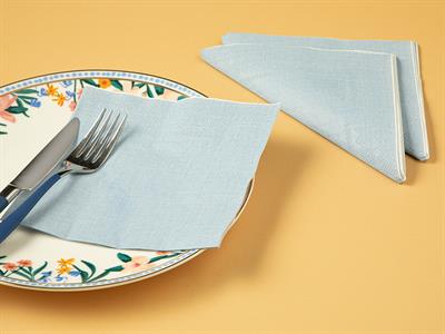 Moire Хартийни Салфетки 20 Бр., Хартия, Синьо, 33 X 33 Cm