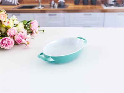 Molly ТЕПСИЯ ЗА ФУРНА Овална Stoneware 22,6x12x3x4,5 cm Mint