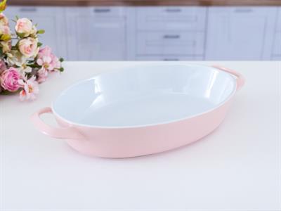 Molly ТЕПСИЯ ЗА ФУРНА Овална Stoneware 38,0x22,0x6,3 cm Pink