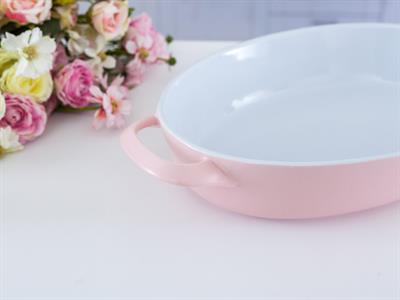 Molly ТЕПСИЯ ЗА ФУРНА Овална Stoneware 38,0x22,0x6,3 cm Pink