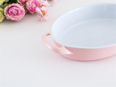 Molly ТЕПСИЯ ЗА ФУРНА Овална Stoneware Pink