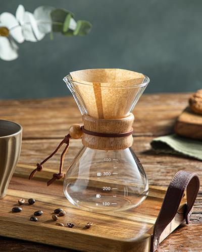 Mona Borosilicate 3 cups Coffee Pot 400 ml Transparent