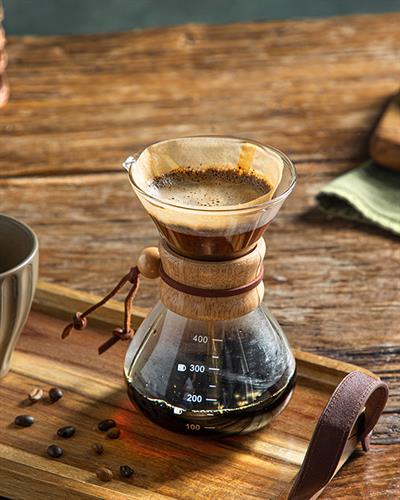 Mona Borosilicate 3 cups Coffee Pot 400 ml Transparent