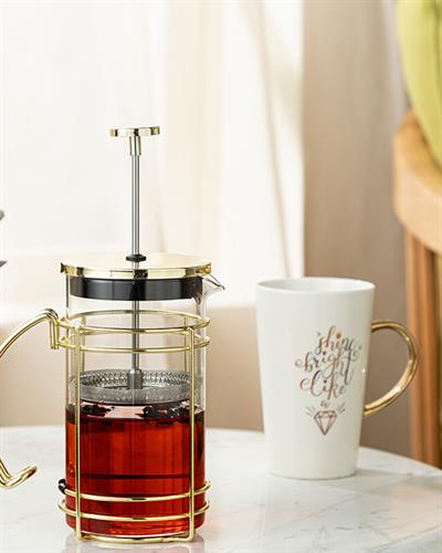 Monaco Френч Прес Жакард С Граници, Златисто, 600 Ml