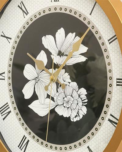 Monochrome Стенен Часовник Стъкло Пластмаса 30 см Черен