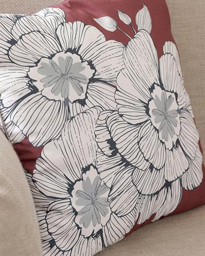 Monochrome Декоративна Възглавница Микрофибър 45x45 см Пепел от рози