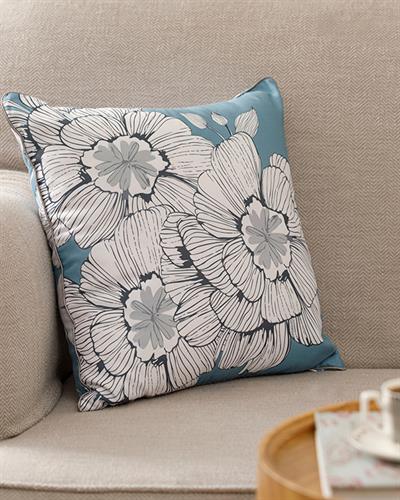 Monochrome Декоративна Възглавница Микрофибър 45x45 см Син