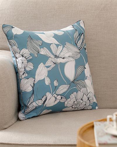 Monochrome Декоративна Възглавница Микрофибър 45x45 см Син