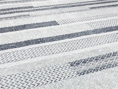 Mont Blanc Line Декоративен Килим Жакард, Сиво, 120 X 180 Cm