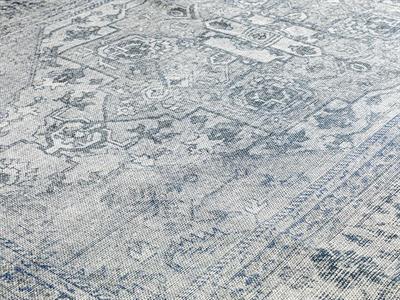 Montglam berbes Декоративен Килим Шенилна тъкан 116x180cm Син - Сив