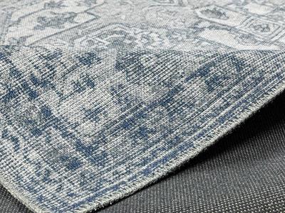 Montglam berbes Декоративен Килим Шенилна тъкан 116x180cm Син - Сив