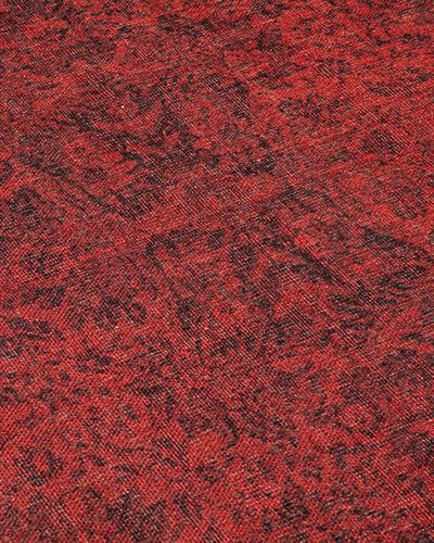 Montglam Carolina Декоративен Килим Шенил Тъкан, Червено, 77 X 150