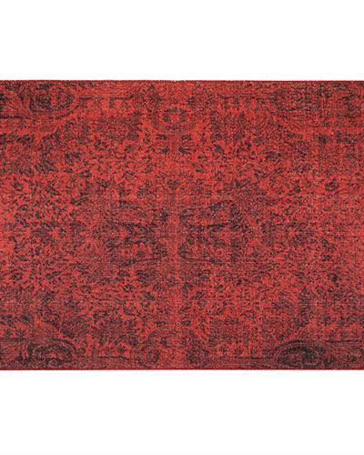 Montglam Carolina Декоративен Килим Шенил Тъкан, Червено, 77 X 150