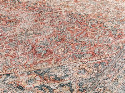 Montglam Garlio Декоративен Килим Шенил Тъкан, Керемидено Червено, 0