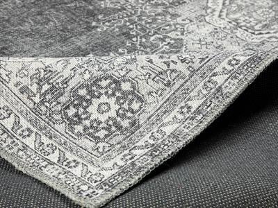 Montglam Misty Декоративен Килим Шенил Тъкан, Сиво-Антрацит, 0