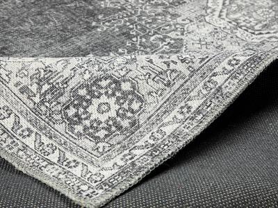 Montglam Misty Декоративен Килим Шенил Тъкан, Сиво-Антрацит, 0