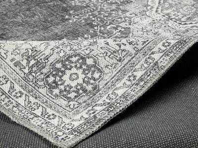 Montglam Misty chenille woven 77,5x300 cm Сиво-антрацит