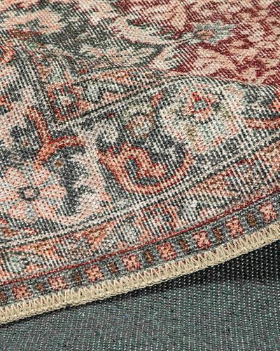 Montglam Naeva Декоративен Килим Шенил Тъкан, Бежово-Плочка, 116 X 180Cm