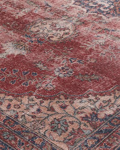 Montglam Noble Декоративен Килим Шенил Тъкан, Бордо Червено, 120 X 180 Cm