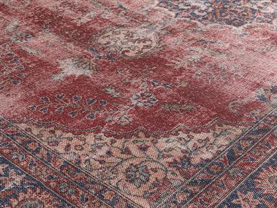 Montglam Noble Декоративен Килим Шенил Тъкан, Бордо Червено, 155 X 230 Cm